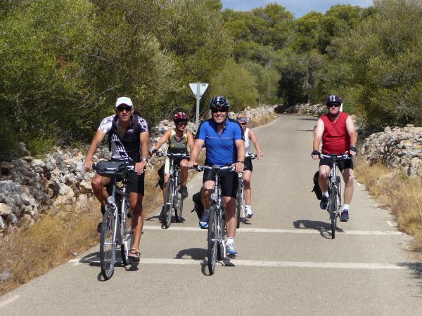 Radlergruppe unterwegs auf Mallorca